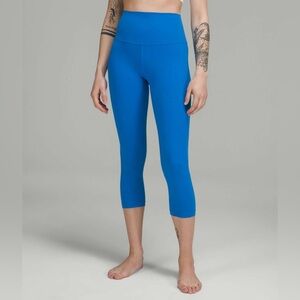 lululemon align crop 21” in poolside size 0 - like new